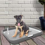 Maxbell Dog Toilet Potty Pad Holder Washable with Urinary Column Dog Accessories Gray