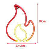 Maxbell Flame LED Neon Sign Decorative Neon Light Sign Neon Lights for Bedroom Party