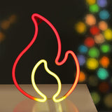 Maxbell Flame LED Neon Sign Decorative Neon Light Sign Neon Lights for Bedroom Party