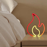Maxbell Flame LED Neon Sign Decorative Neon Light Sign Neon Lights for Bedroom Party