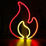 Maxbell Flame LED Neon Sign Decorative Neon Light Sign Neon Lights for Bedroom Party