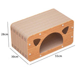 Maxbell Cat Scratcher Cardboard Scratch Pad Corrugated Scratching Bed Pet Cushion