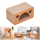 Maxbell Cat Scratcher Cardboard Scratch Pad Corrugated Scratching Bed Pet Cushion
