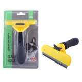 Maxbell Deshedding Comb Cleaning Brush Remover Pet Hair Brushes for Cats Dogs Kitten 15.5x10x5cm Yellow