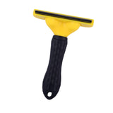 Maxbell Deshedding Comb Cleaning Brush Remover Pet Hair Brushes for Cats Dogs Kitten 15.5x10x5cm Yellow