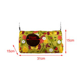 Maxbell Bird House Nest Hut Parakeets Lovebirds Toy Parrots Cage Hanging Hammock Bed Green 31x15x15cm