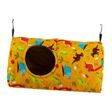 Maxbell Bird House Nest Hut Parakeets Lovebirds Toy Parrots Cage Hanging Hammock Bed Yellow 31x15x15cm
