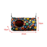 Maxbell Bird House Nest Hut Parakeets Lovebirds Toy Parrots Cage Hanging Hammock Bed Dark Blue 31x15x15cm