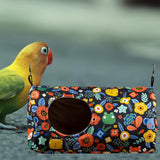 Maxbell Bird House Nest Hut Parakeets Lovebirds Toy Parrots Cage Hanging Hammock Bed Dark Blue 31x15x15cm