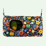 Maxbell Bird House Nest Hut Parakeets Lovebirds Toy Parrots Cage Hanging Hammock Bed Dark Blue 31x15x15cm