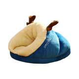 Maxbell Pet Bed Slipper Nest Puppy Bed Cat House Pet Supplies Blue