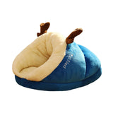 Maxbell Pet Bed Slipper Nest Puppy Bed Cat House Pet Supplies Blue