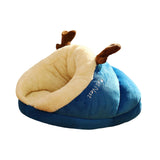 Maxbell Pet Bed Slipper Nest Puppy Bed Cat House Pet Supplies Blue