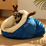 Maxbell Pet Bed Slipper Nest Puppy Bed Cat House Pet Supplies Blue