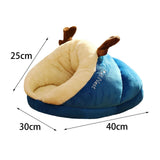 Maxbell Pet Bed Slipper Nest Puppy Bed Cat House Pet Supplies Blue
