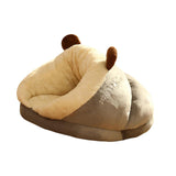 Maxbell Pet Bed Slipper Nest Puppy Bed Cat House Pet Supplies Brown