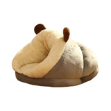 Maxbell Pet Bed Slipper Nest Puppy Bed Cat House Pet Supplies Brown