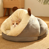 Maxbell Pet Bed Slipper Nest Puppy Bed Cat House Pet Supplies Brown