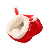 Maxbell Pet Bed Slipper Nest Puppy Bed Cat House Pet Supplies Red