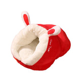 Maxbell Pet Bed Slipper Nest Puppy Bed Cat House Pet Supplies Red