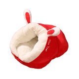 Maxbell Pet Bed Slipper Nest Puppy Bed Cat House Pet Supplies Red