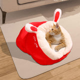 Maxbell Pet Bed Slipper Nest Puppy Bed Cat House Pet Supplies Red