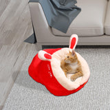 Maxbell Pet Bed Slipper Nest Puppy Bed Cat House Pet Supplies Red