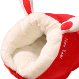 Maxbell Pet Bed Slipper Nest Puppy Bed Cat House Pet Supplies Red