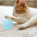 Maxbell Interactive Cat Toy Automatic Rolling Ball for Pet Exercise Chaser Toy Blue