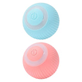 Maxbell Interactive Cat Toy Automatic Rolling Ball for Pet Exercise Chaser Toy Blue and Pink