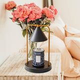 Maxbell Electric Candle Warmer Lamp Wax Melting Tea Light for Home Living Room Black