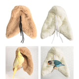 Maxbell Bird Half Wrapped Nest Blanket Winter Bed Birdhouse Hideout for Bluebirds Khaki