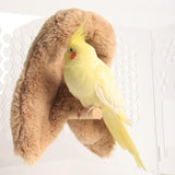 Maxbell Bird Half Wrapped Nest Blanket Winter Bed Birdhouse Hideout for Bluebirds Khaki