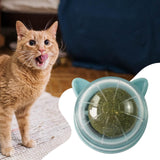 Maxbell Catnip Ball Toys Teething Toy Snack Pet French Windows with Lid Chew Cat Toy style D