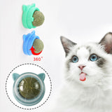 Maxbell Catnip Ball Toys Teething Toy Snack Pet French Windows with Lid Chew Cat Toy style D