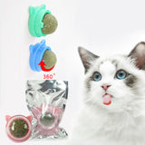 Maxbell Catnip Ball Toys Teething Toy Snack Pet French Windows with Lid Chew Cat Toy style L