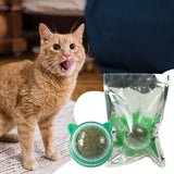 Maxbell Catnip Ball Toys Teething Toy Snack Pet French Windows with Lid Chew Cat Toy style R