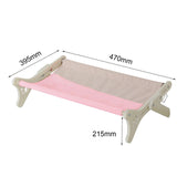 Maxbell Pet Cat Window Perch Wood Frame Shelf Window Chair Hanging Bed Hammock Pink