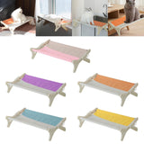 Maxbell Pet Cat Window Perch Wood Frame Shelf Window Chair Hanging Bed Hammock Pink