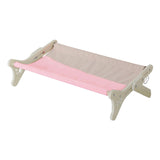 Maxbell Pet Cat Window Perch Wood Frame Shelf Window Chair Hanging Bed Hammock Pink