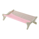 Maxbell Pet Cat Window Perch Wood Frame Shelf Window Chair Hanging Bed Hammock Pink