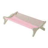 Maxbell Pet Cat Window Perch Wood Frame Shelf Window Chair Hanging Bed Hammock Pink