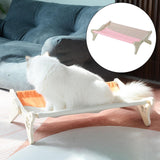 Maxbell Pet Cat Window Perch Wood Frame Shelf Window Chair Hanging Bed Hammock Pink