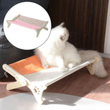 Maxbell Pet Cat Window Perch Wood Frame Shelf Window Chair Hanging Bed Hammock Pink
