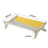 Maxbell Pet Cat Window Perch Wood Frame Shelf Window Chair Hanging Bed Hammock Yellow