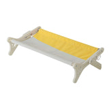 Maxbell Pet Cat Window Perch Wood Frame Shelf Window Chair Hanging Bed Hammock Yellow