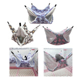 Maxbell Hamster Hammock Bed Bedding Sleeping Warm Playing for Small Pet Parrot Purple