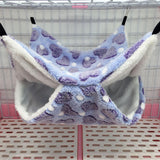 Maxbell Hamster Hammock Bed Bedding Sleeping Warm Playing for Small Pet Parrot Purple