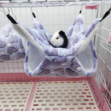 Maxbell Hamster Hammock Bed Bedding Sleeping Warm Playing for Small Pet Parrot Purple