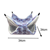 Maxbell Hamster Hammock Bed Bedding Sleeping Warm Playing for Small Pet Parrot Purple